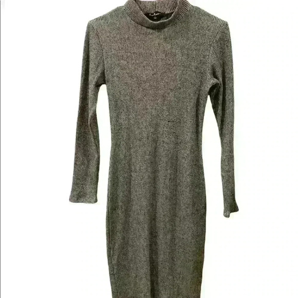COPY - Lulu’s Grey Sweater Dress - Picture 1 of 3